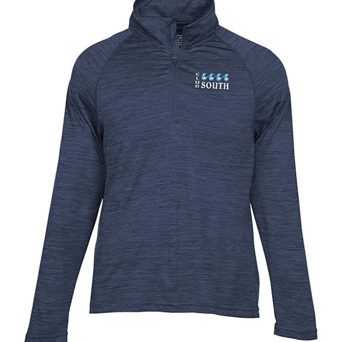 Space-Dyed 1/4-Zip Performance Pullover - Men's - Embroidered