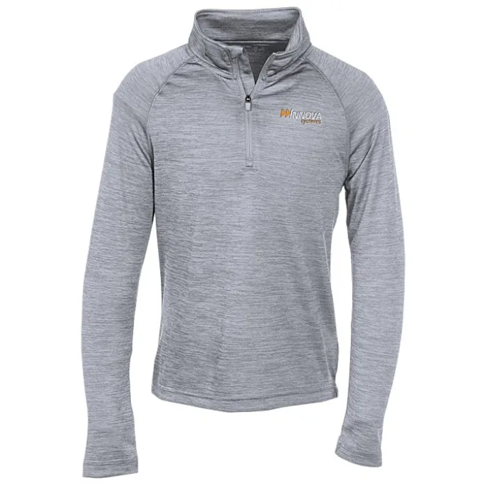 Space-Dyed 1/4-Zip Performance Pullover - Youth - Embroidered