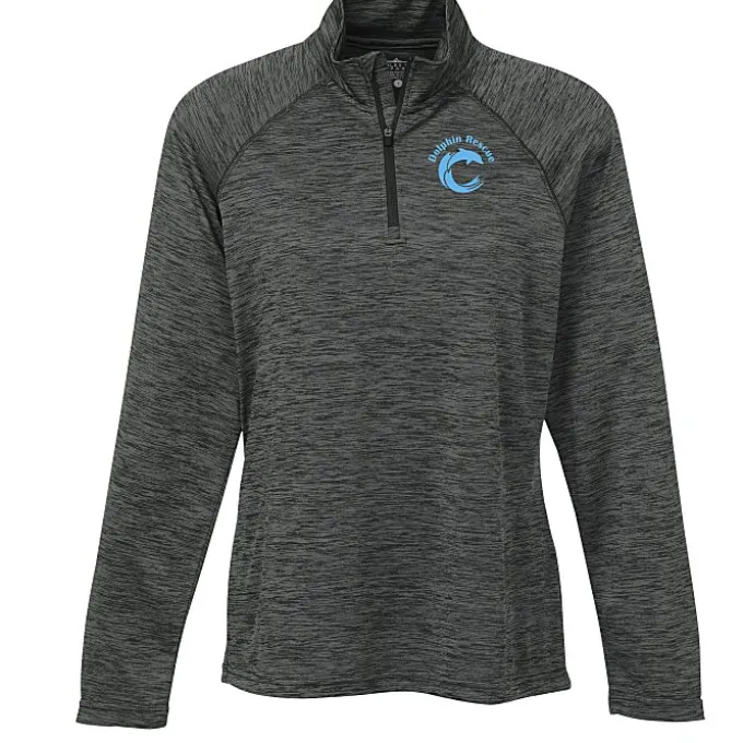 Space-Dyed 1/4-Zip Performance Pullover - Ladies' - Screen