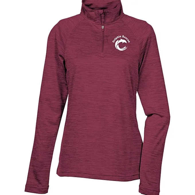 Space-Dyed 1/4-Zip Performance Pullover - Ladies' - Screen
