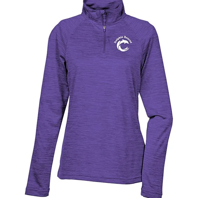Space-Dyed 1/4-Zip Performance Pullover - Ladies' - Screen
