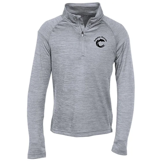 Space-Dyed 1/4-Zip Performance Pullover - Youth - Screen