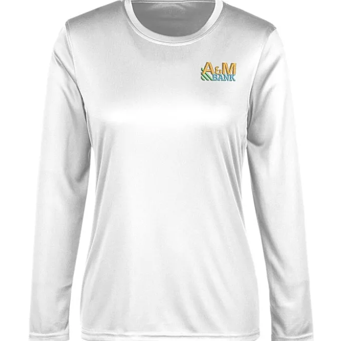 Spin Dye Jersey LS Tee - Ladies' - Embroidered