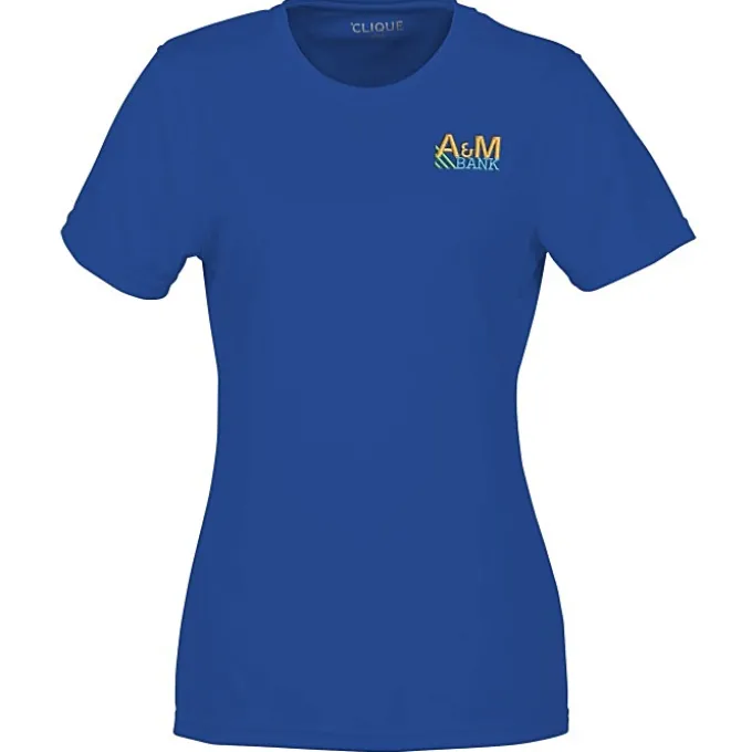 Spin Dye Jersey Tee - Ladies' - Embroidered