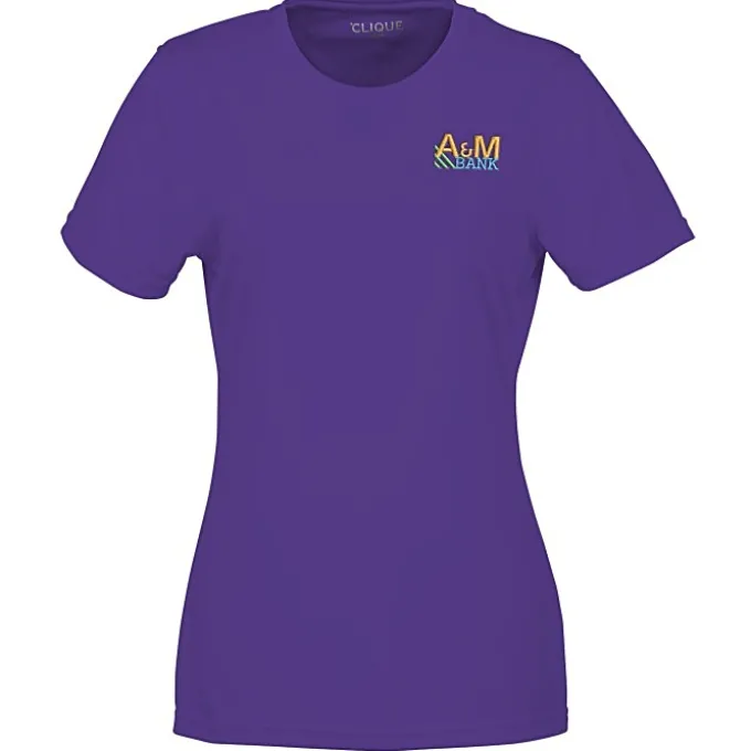 Spin Dye Jersey Tee - Ladies' - Embroidered