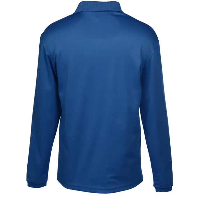 Spin Dye Long Sleeve Pique Polo - Men's - Embroidered