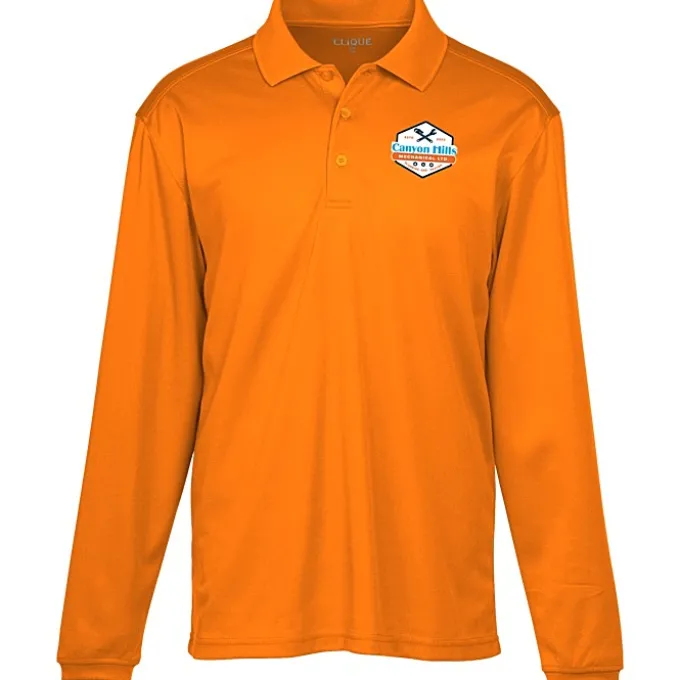Spin Dye Long Sleeve Pique Polo - Men's - Full Color