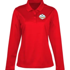Spin Dye Long Sleeve Pique Polo - Ladies' - Full Color