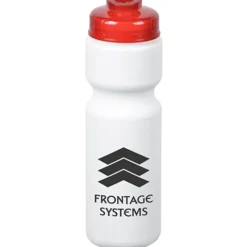 Sport Bottle with Flip Drink Lid - 28 oz - White