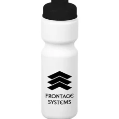 Sport Bottle with Flip Drink Lid - 28 oz - White