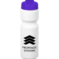 Sport Bottle with Flip Drink Lid - 28 oz - White