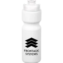 Sport Bottle with Flip Drink Lid - 28 oz - White