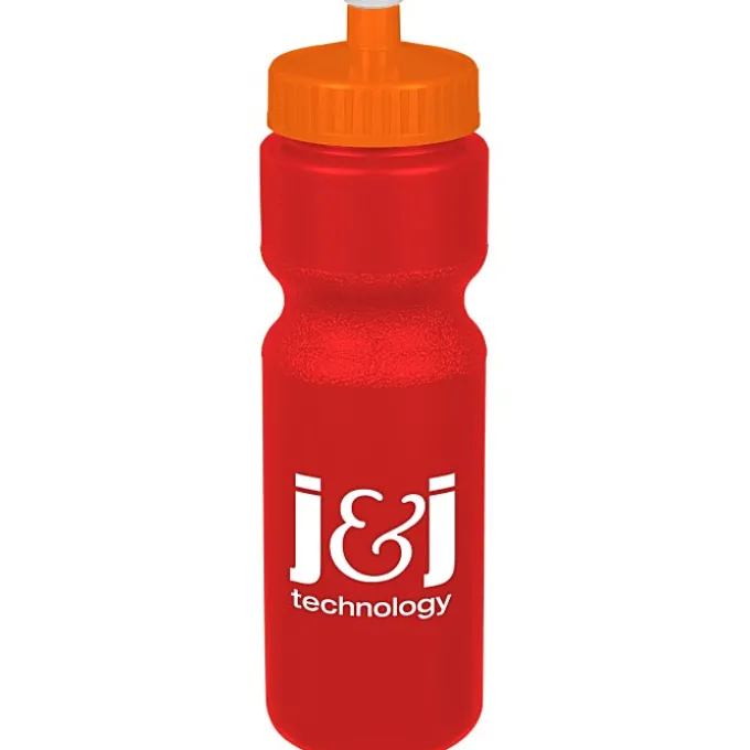 Sport Bottle with Push Pull Lid - 28 oz - Colors