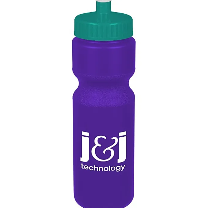 Sport Bottle with Push Pull Lid - 28 oz - Colors
