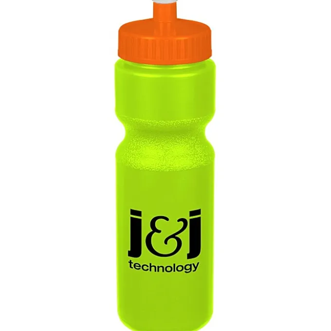 Sport Bottle with Push Pull Lid - 28 oz - Colors