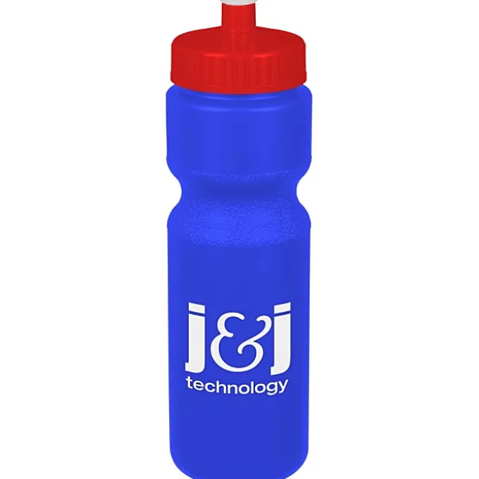 Sport Bottle with Push Pull Lid - 28 oz - Colors