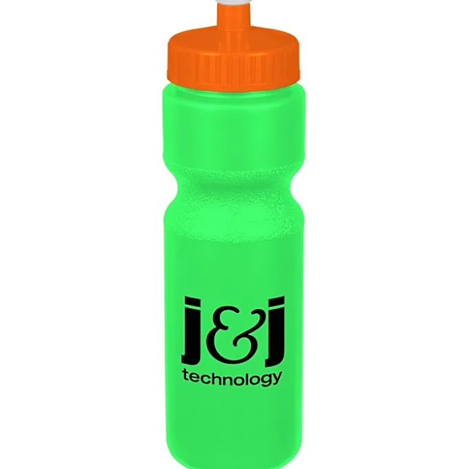 Sport Bottle with Push Pull Lid - 28 oz - Colors