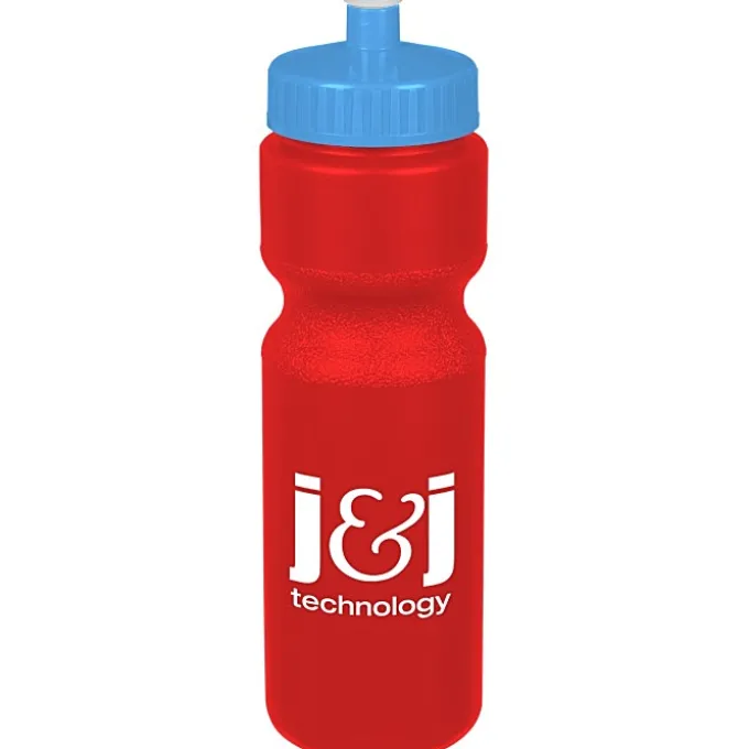 Sport Bottle with Push Pull Lid - 28 oz - Colors