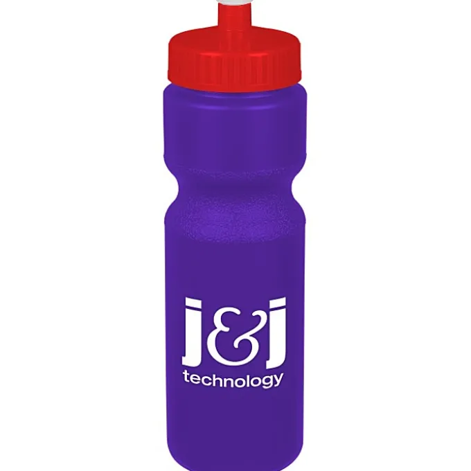 Sport Bottle with Push Pull Lid - 28 oz - Colors