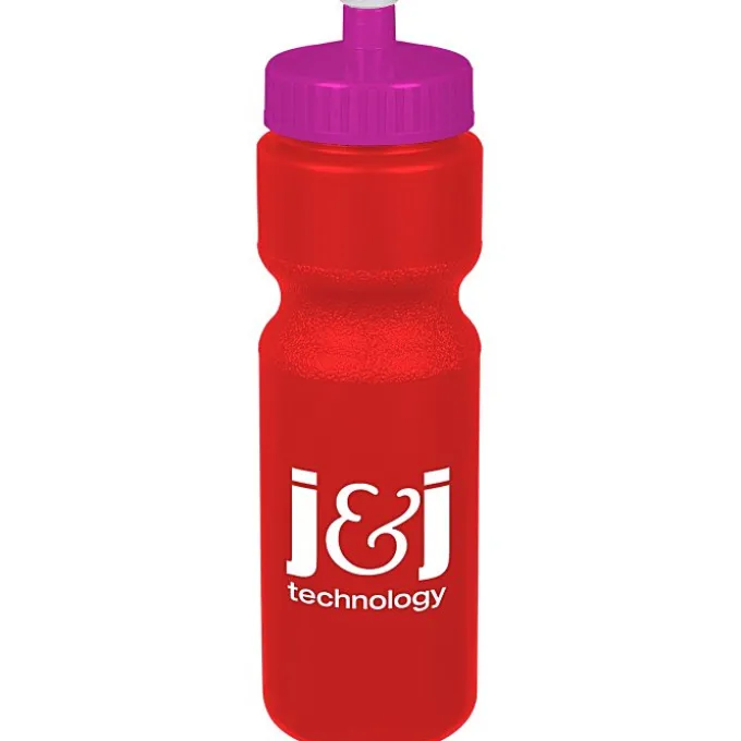 Sport Bottle with Push Pull Lid - 28 oz - Colors
