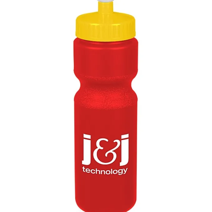 Sport Bottle with Push Pull Lid - 28 oz - Colors