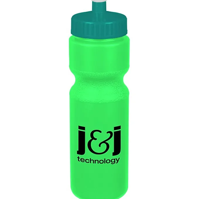 Sport Bottle with Push Pull Lid - 28 oz - Colors