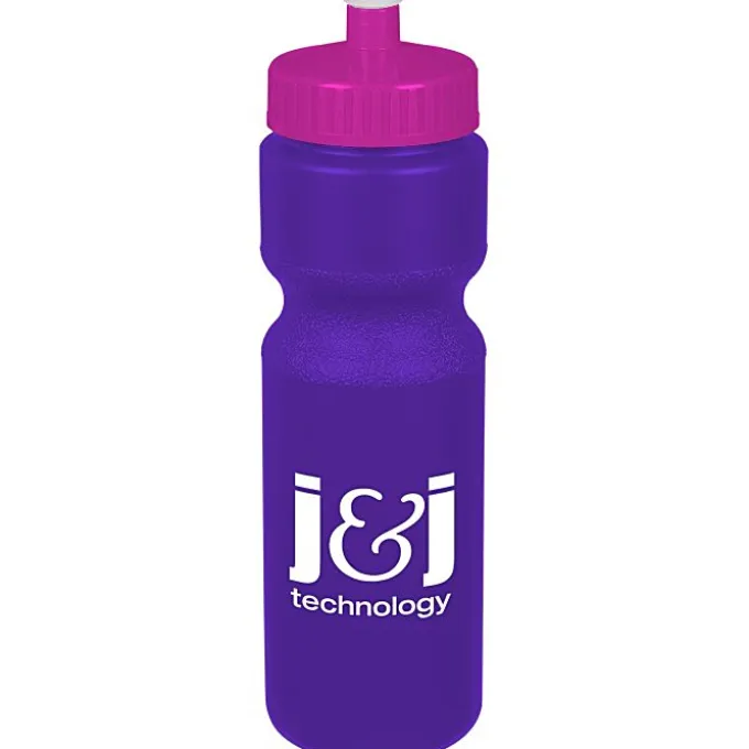 Sport Bottle with Push Pull Lid - 28 oz - Colors