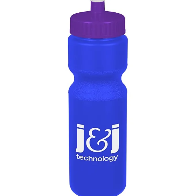 Sport Bottle with Push Pull Lid - 28 oz - Colors