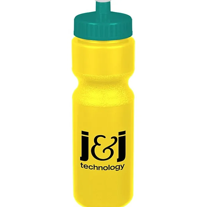 Sport Bottle with Push Pull Lid - 28 oz - Colors