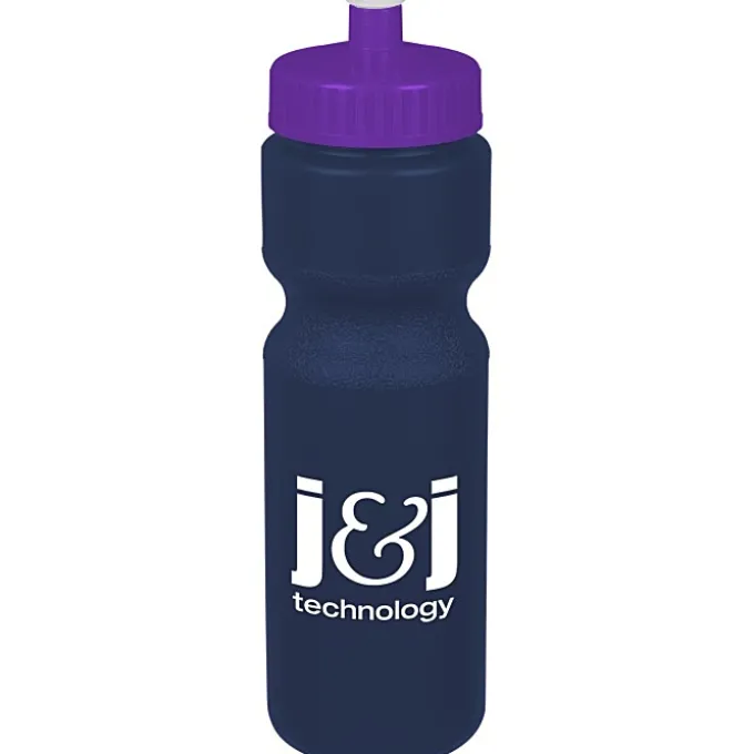 Sport Bottle with Push Pull Lid - 28 oz - Colors