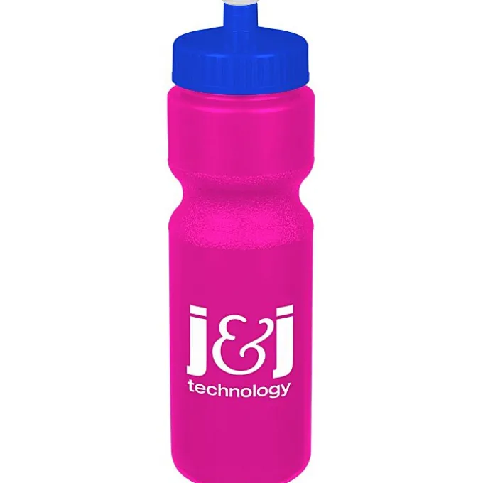 Sport Bottle with Push Pull Lid - 28 oz - Colors