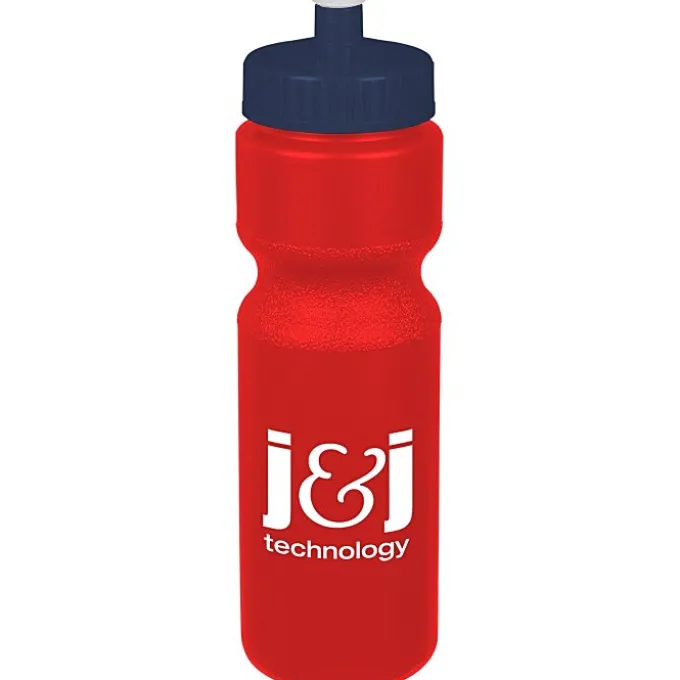 Sport Bottle with Push Pull Lid - 28 oz - Colors