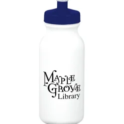 Sport Bottle with Push Pull Lid - 20 oz - White