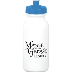 Sport Bottle with Push Pull Lid - 20 oz - White