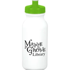 Sport Bottle with Push Pull Lid - 20 oz - White