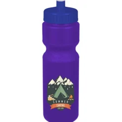 Sport Bottle with Push Pull Lid - 28 oz - Colors - Full Color