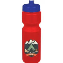 Sport Bottle with Push Pull Lid - 28 oz - Colors - Full Color