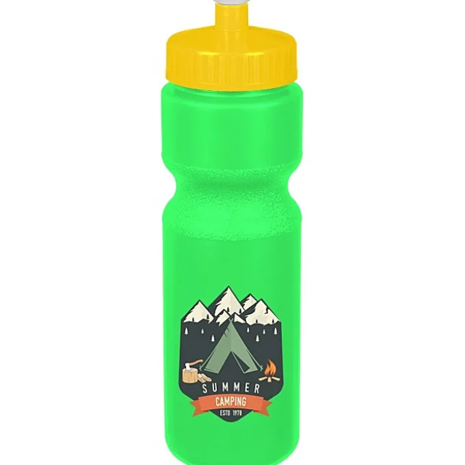 Sport Bottle with Push Pull Lid - 28 oz - Colors - Full Color