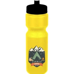 Sport Bottle with Push Pull Lid - 28 oz - Colors - Full Color