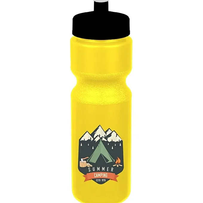 Sport Bottle with Push Pull Lid - 28 oz - Colors - Full Color