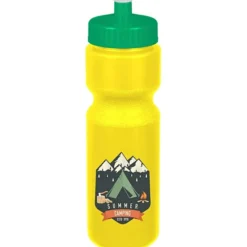 Sport Bottle with Push Pull Lid - 28 oz - Colors - Full Color