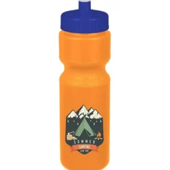 Sport Bottle with Push Pull Lid - 28 oz - Colors - Full Color