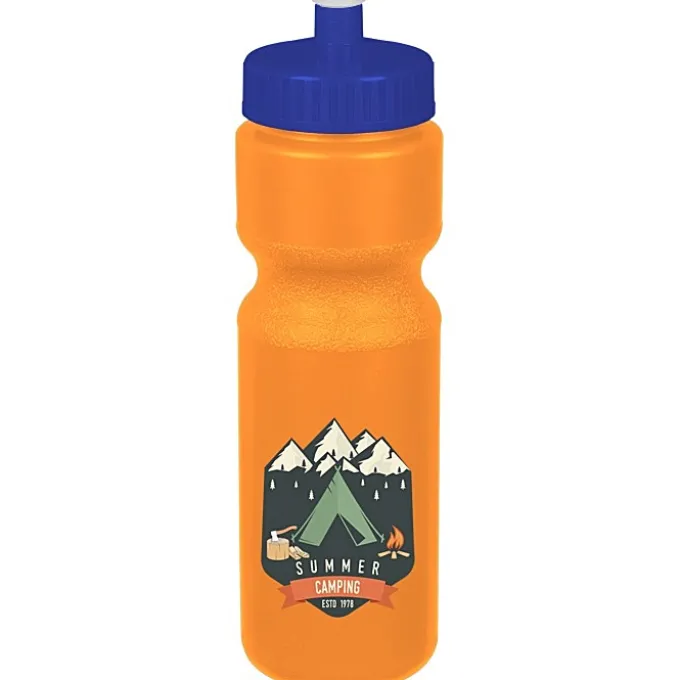 Sport Bottle with Push Pull Lid - 28 oz - Colors - Full Color