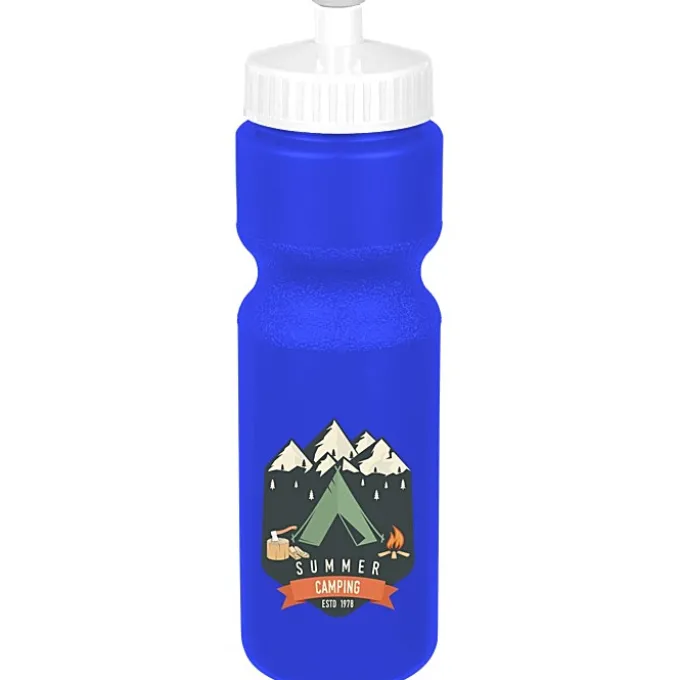 Sport Bottle with Push Pull Lid - 28 oz - Colors - Full Color
