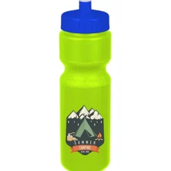 Sport Bottle with Push Pull Lid - 28 oz - Colors - Full Color