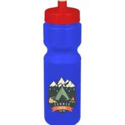 Sport Bottle with Push Pull Lid - 28 oz - Colors - Full Color