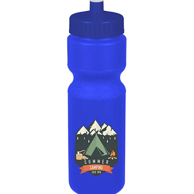 Sport Bottle with Push Pull Lid - 28 oz - Colors - Full Color