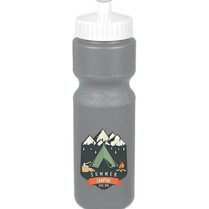 Sport Bottle with Push Pull Lid - 28 oz - Colors - Full Color