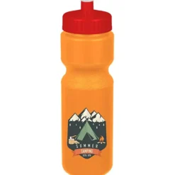 Sport Bottle with Push Pull Lid - 28 oz - Colors - Full Color