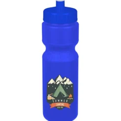 Sport Bottle with Push Pull Lid - 28 oz - Colors - Full Color